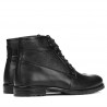 Czarne buty męskie 4114