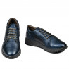 Buty sportowe/casual damskie 6010 indigo perła kombinowane