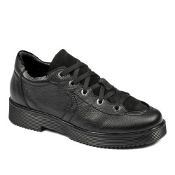 Damskie buty casual 6026 czarno-kombinowane