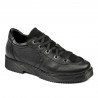 Damskie buty casual 6026 czarno-kombinowane