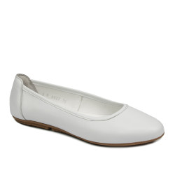 Baleriny damskie 6027 białe
