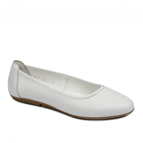 Baleriny damskie 6027 białe