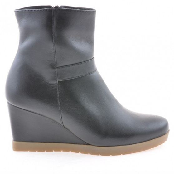 Czarne botki damskie 1144