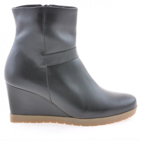 Czarne botki damskie 1144