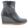 Czarne botki damskie 1144