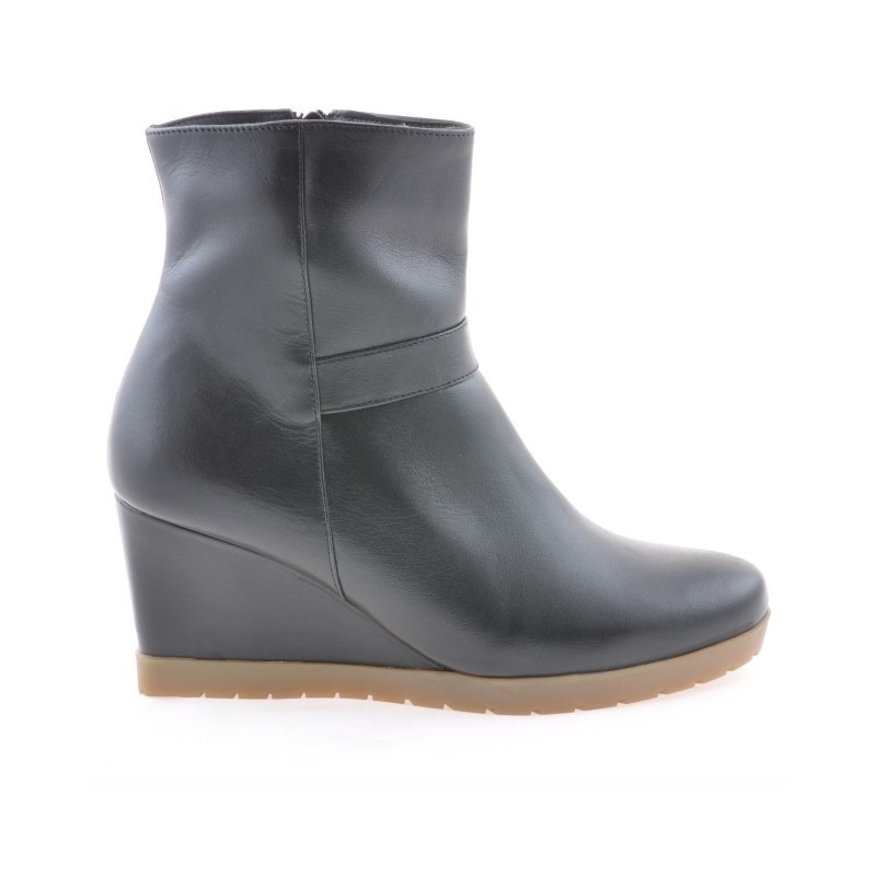 Czarne botki damskie 1144
