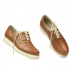 Buty casual damskie 6018 brązowe