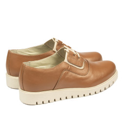 Buty casual damskie 6018 brązowe