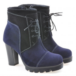 Damskie botki 1135 indigo antylopa