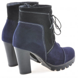 Damskie botki 1135 indigo antylopa