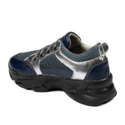 Damskie buty sportowe 6038 indigo łączone