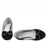 Eleganckie/casualowe buty damskie 1290 czarny zamsz