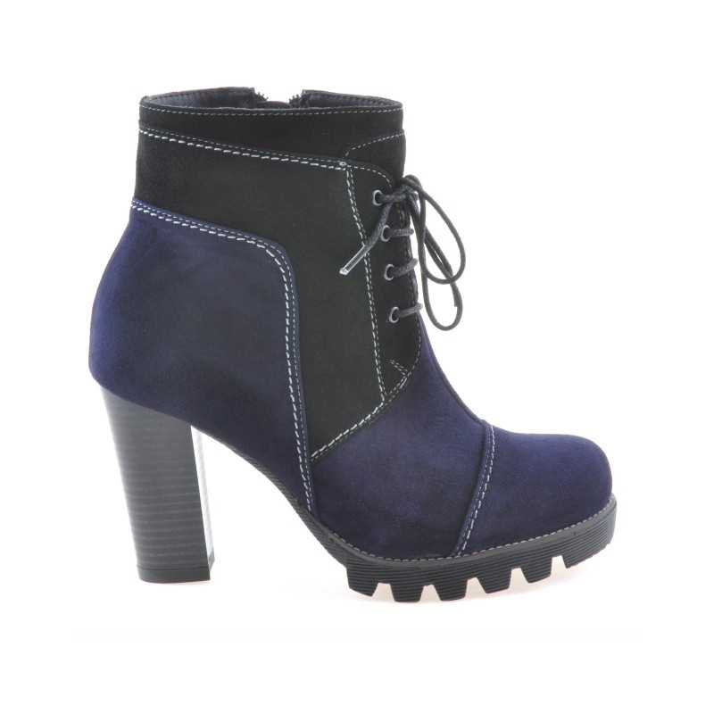 Damskie botki 1135 indigo antylopa