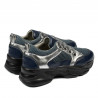 Damskie buty sportowe 6038 indigo łączone