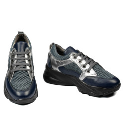 Damskie buty sportowe 6038 indigo łączone