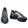 Damskie buty sportowe 6038 indigo łączone