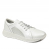 Buty sportowe/casual damskie 6010 biały perłowy kombinowany