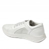 Buty sportowe/casual damskie 6010 biały perłowy kombinowany