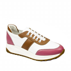 Buty sportowe damskie 6030 różowe+białe