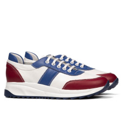 Damskie buty sportowe 6030 cyklamen+białe