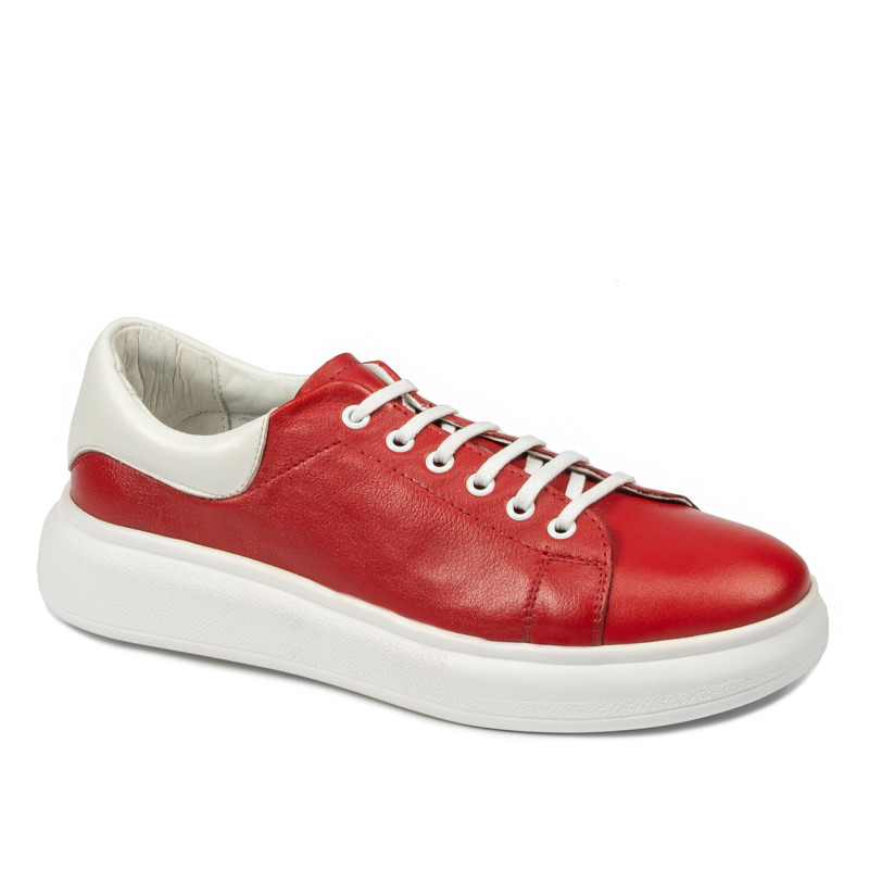 Buty sportowe damskie 6008 czerwony połączony