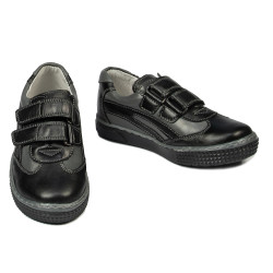 Buty dziecięce małe 16c czarne+szare
