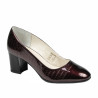 Eleganckie buty damskie 1268 lakier bordo