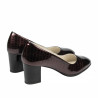 Eleganckie buty damskie 1268 lakier bordo