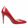 Eleganckie buty damskie 1246 lakierowana czerwień