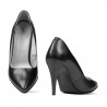Eleganckie buty damskie 1246 perła antracyt