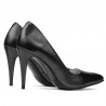 Eleganckie buty damskie 1246 perła antracyt