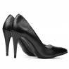 Eleganckie buty damskie 1246 perła antracyt