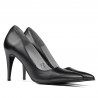 Eleganckie buty damskie 1246 perła antracyt