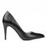 Eleganckie buty damskie 1246 perła antracyt