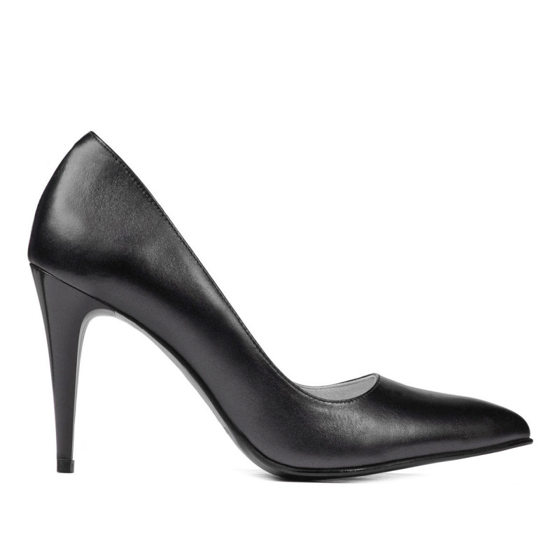 Eleganckie buty damskie 1246 perła antracyt
