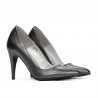 Eleganckie buty damskie 1246 szary perłowy