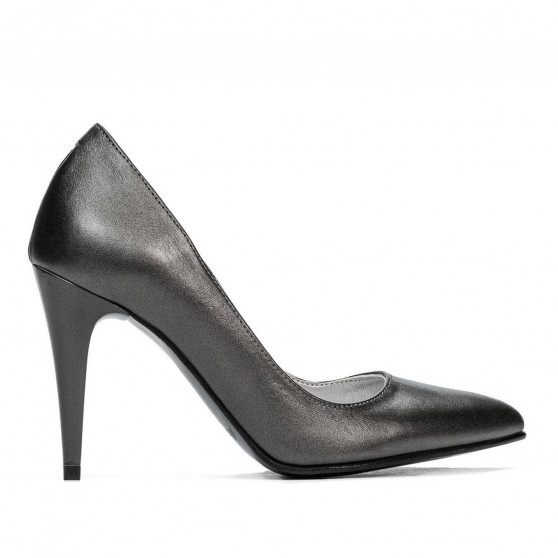 Eleganckie buty damskie 1246 szary perłowy