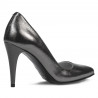 Eleganckie buty damskie 1246 srebrne perłowe