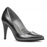 Eleganckie buty damskie 1246 srebrne perłowe