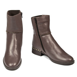Damskie botki 3331 cappuccino