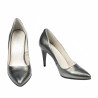 Eleganckie buty damskie 1246 szary metaliczny