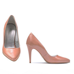 Eleganckie buty damskie 1246 perłowy puder