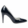 Eleganckie buty damskie 1246 lakierowane indygo