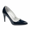 Eleganckie buty damskie 1246 lakierowane indygo