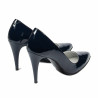 Eleganckie buty damskie 1246 lakierowane indygo