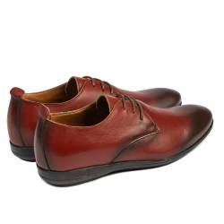 Eleganckie buty młodzieżowe 370 a brązowe