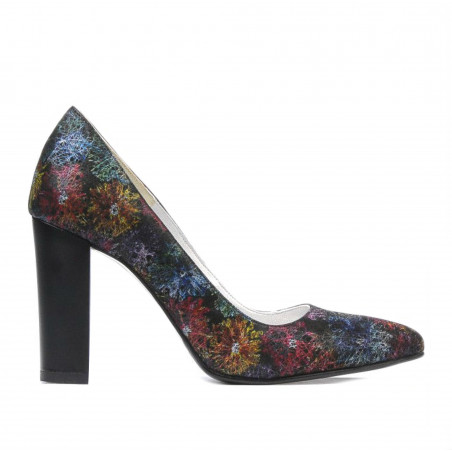 Eleganckie buty damskie 1261 czarny pastel
