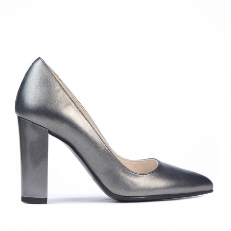 Eleganckie damskie buty 1261 szary metaliczny