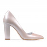 Eleganckie damskie buty 1261 cappuccino perłowy