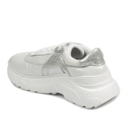 Buty sportowe damskie 6015 w kolorze białej perły połączonej
